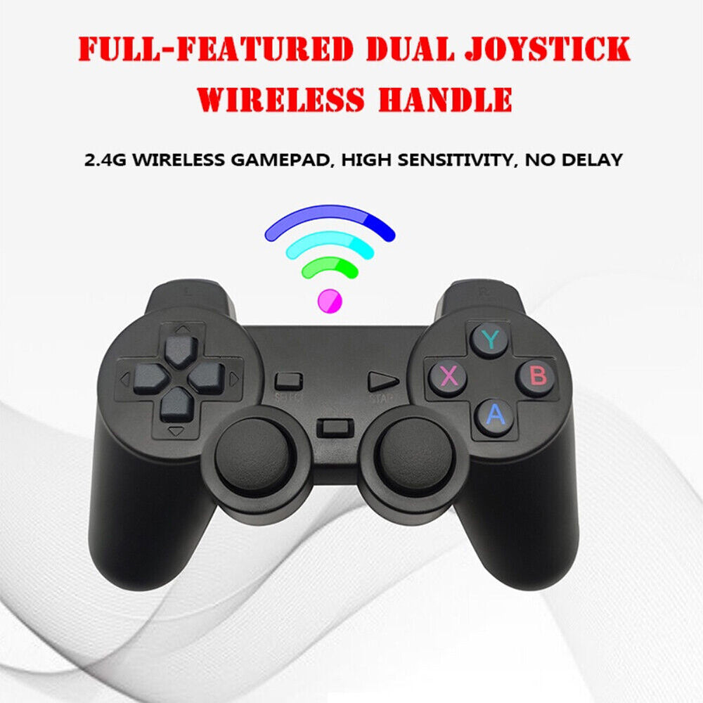 64G 15000+ Retro Classic Video Game Console Stick | 2 Wireless Controllers | HDMI TV