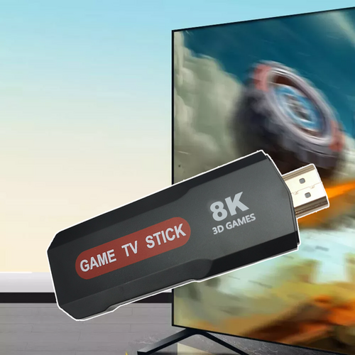 256GB 2025 NEW 8K HDMI Video Game Stick Console | 55000+ Games | 2 Wireless Controllers