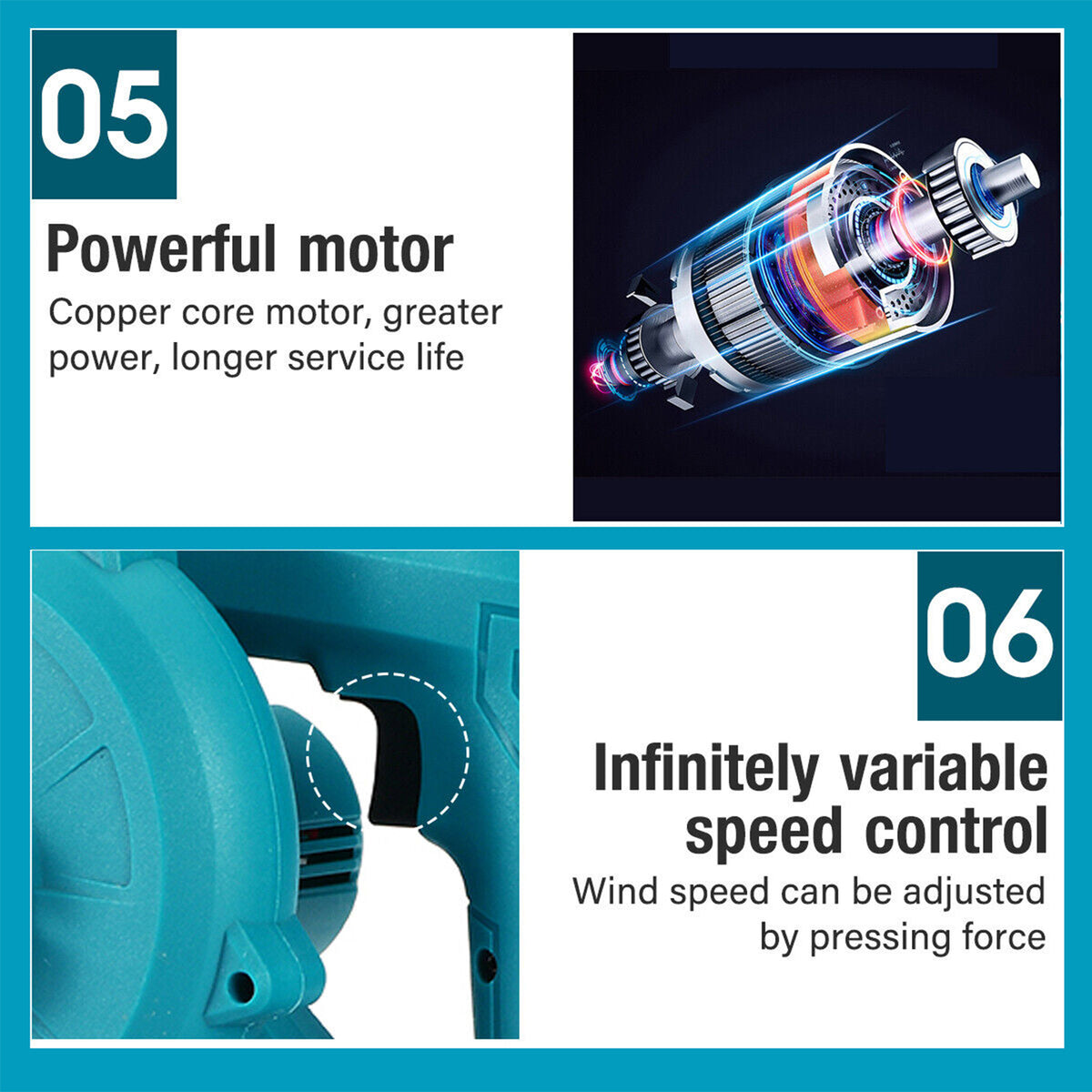 2-in-1 Cordless Electric Leaf Blower | With 1 Battery | Dust Remove Vacuum Cleaner | Home Car