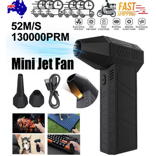 Mini Jet Fan Dry Blower | 130000 RPM | Multifunctional | Turbo Fan | Powerful & Compact