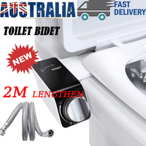Dual Nozzle Toilet Bidet Seat | Non-Electric | Water Sprayer Attachment | Bathroom Hygiene