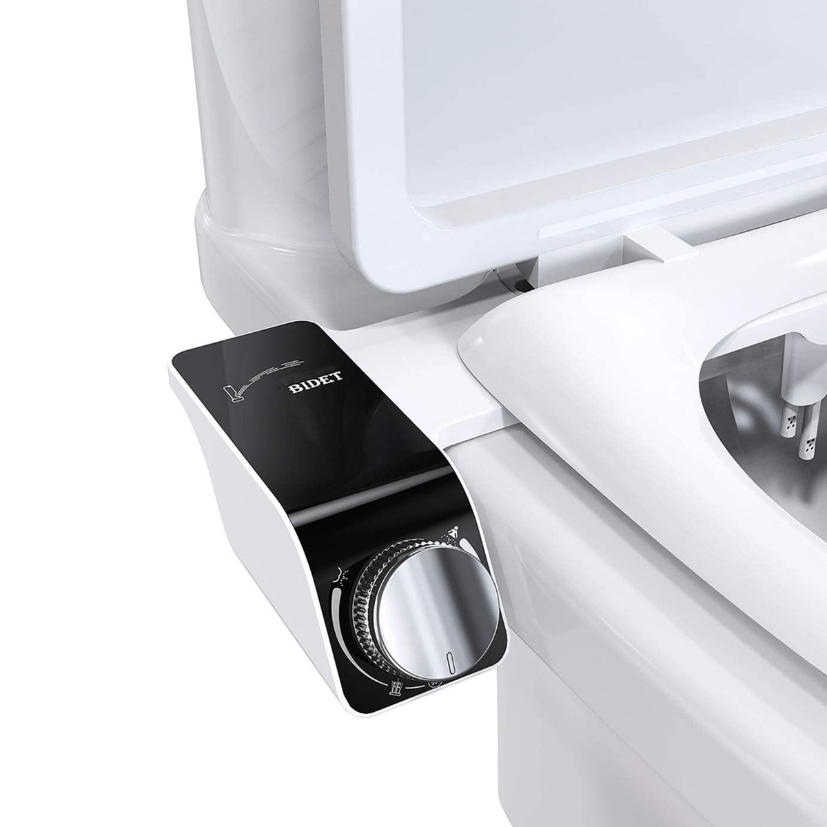 Dual Nozzle Toilet Bidet Seat | Non-Electric | Water Sprayer Attachment | Bathroom Hygiene