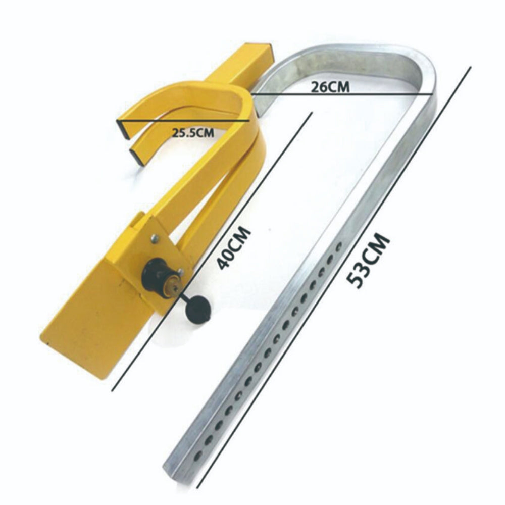 Heavy Duty Wheel Lock Clamp | Anti-theft Vehicle Caravan Security | 13''-15'' Wheel