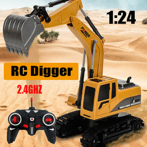 1:24 RC Digger | Remote Control Excavator | Construction Truck | RC Toys | 6CH