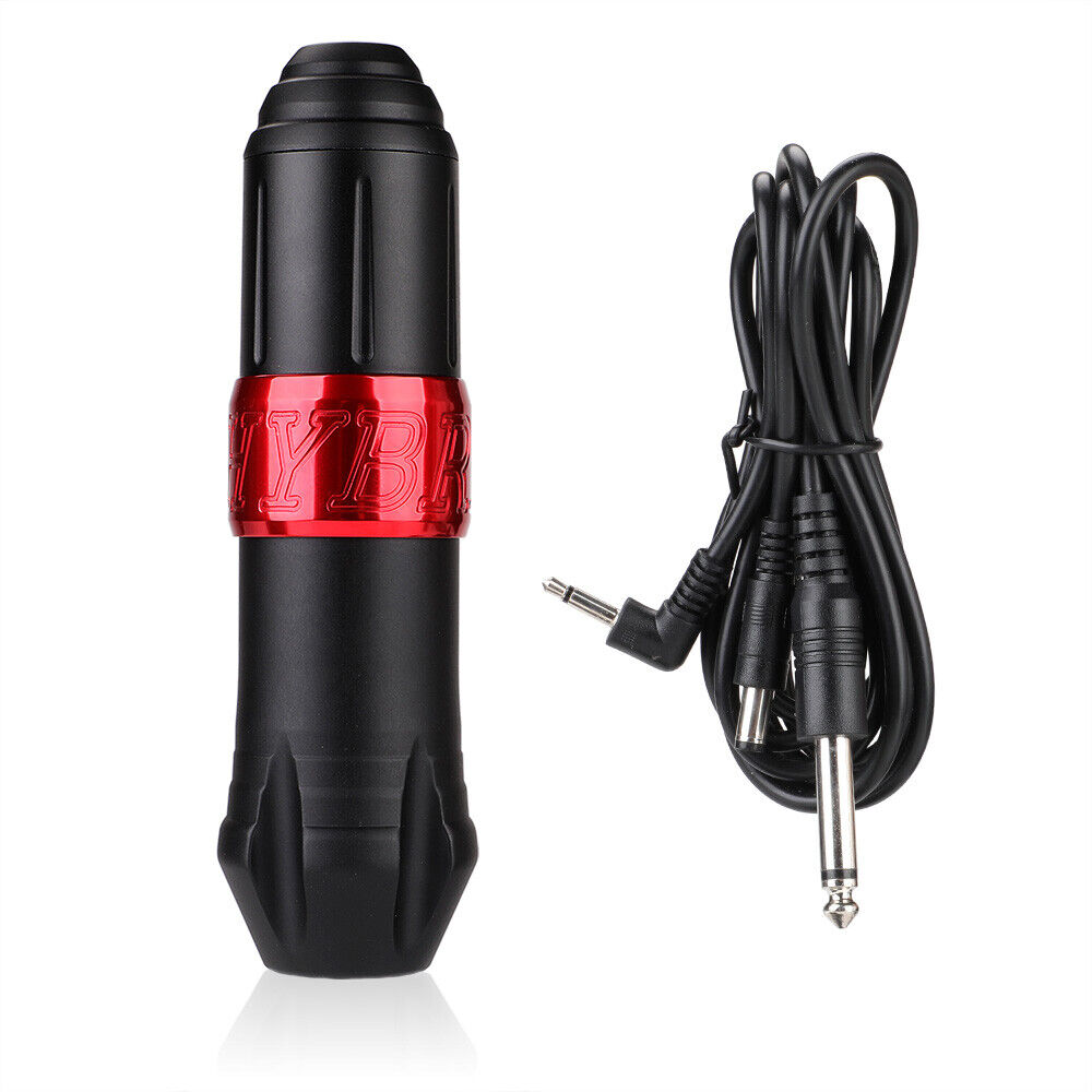 Complete Tattoo Kit | Rotary Tattoo Pen | 8 Inks | 40 Needles | Practice Skin | AU-PLUG