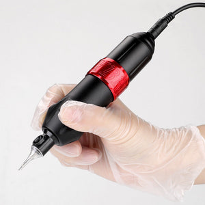 Complete Tattoo Kit | Rotary Tattoo Pen | 8 Inks | 40 Needles | Practice Skin | AU-PLUG