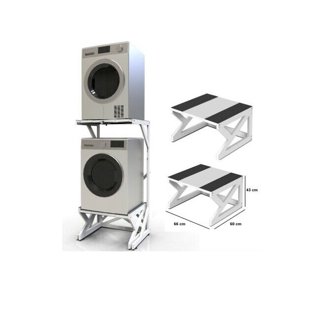 Washing Machine Pedestal Raiser | Laundry Dryer Stand Base | Holder 120kg | Anti-Slip