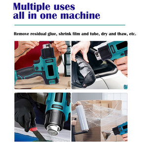 2200W Cordless Heat Gun | Hot Air Gun | Temperature 300~580°C For Makita 18V Battery