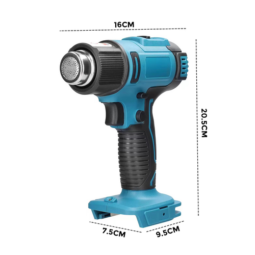 2200W Cordless Heat Gun | Hot Air Gun | Temperature 300~580°C For Makita 18V Battery