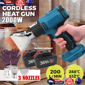 2000W Electric Heat Gun | Nozzles | Handheld Cordless | Makita 18V | AU
