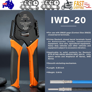 DT20 Crimper 4 Way Indent | 8 Impression iCrimp | Closed Barrel Type Deutsch Crimper