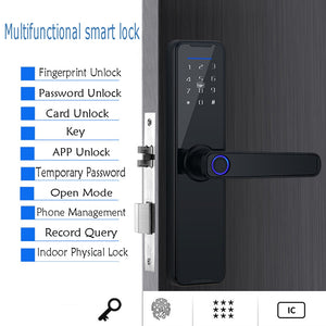 Digital Smart Door Lock | Fingerprint, APP, Key Card, Password | Electronic Home Security Lock