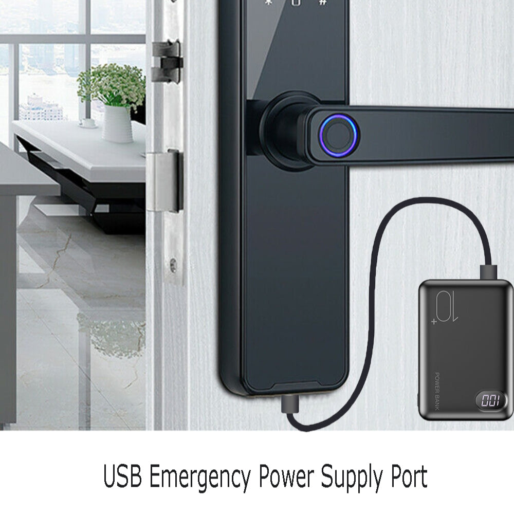 Tuya Home WIFI Smart Door Lock | Biometric Fingerprint | Smart Card | Password Key | USB