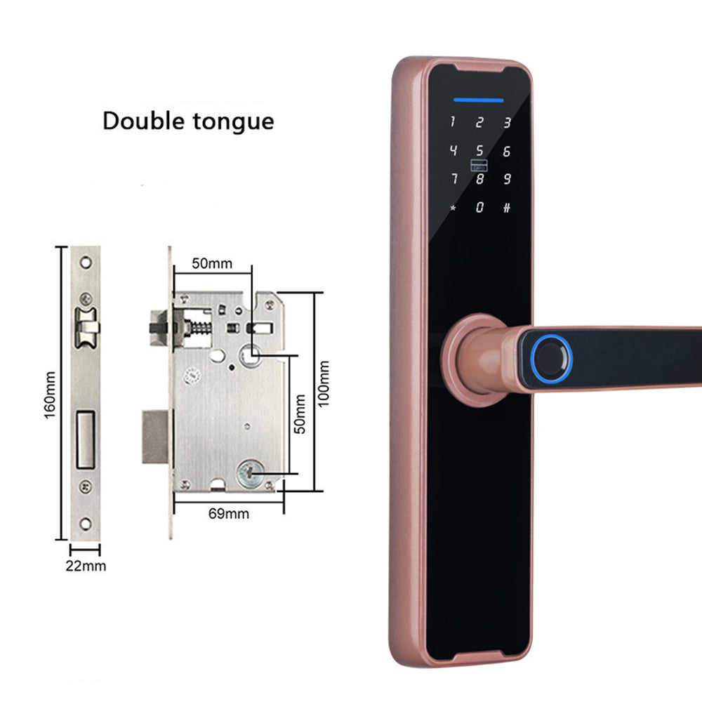Tuya Home WIFI Smart Door Lock | Biometric Fingerprint | Smart Card Password | USB Key