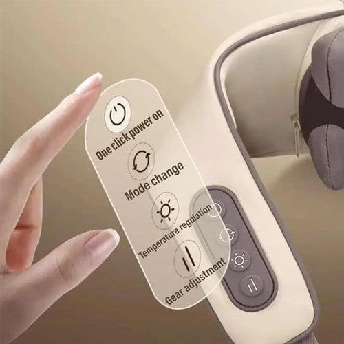 Neck & Shoulder Massager | Heat Therapy | Goletsure Pain Relief | Deep 5D Kneading