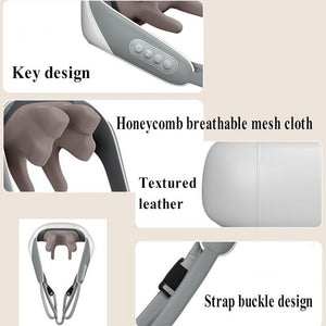Neck & Shoulder Massager | Heat Therapy | Goletsure Pain Relief | Deep 5D Kneading