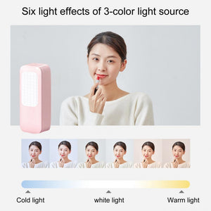 LED Portable Phone Holder Stand | Wireless Remote | Dimmable Selfie Fill Light Lamp | Pink