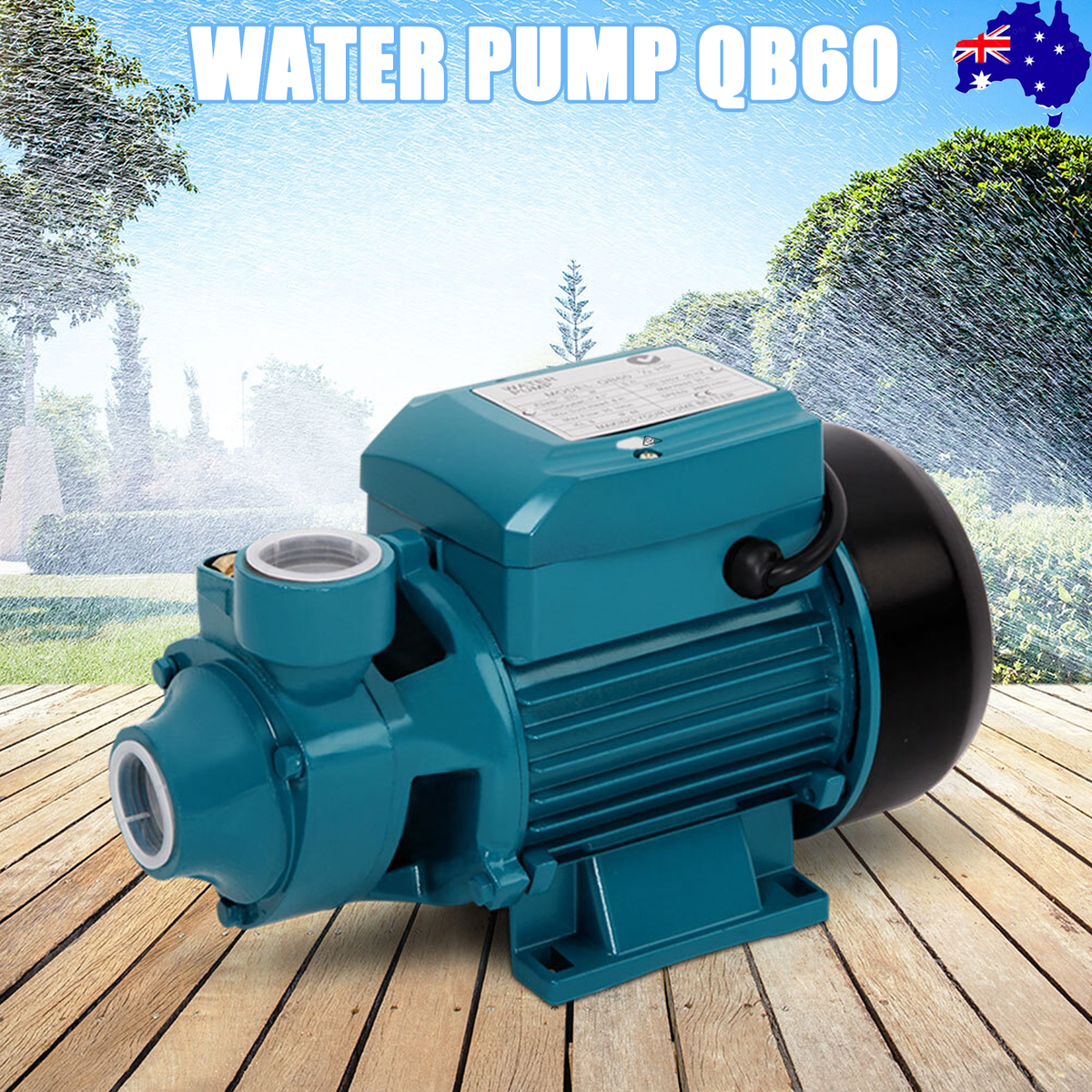 Electric Peripheral Pump | QB60 | Clean Water | Garden Farm Rain Tank Irrigation