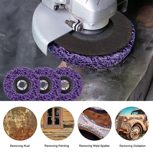 10 X 125mm x 22mm Poly Strip Disc Wheel | Paint & Rust Removal Clean Grinder