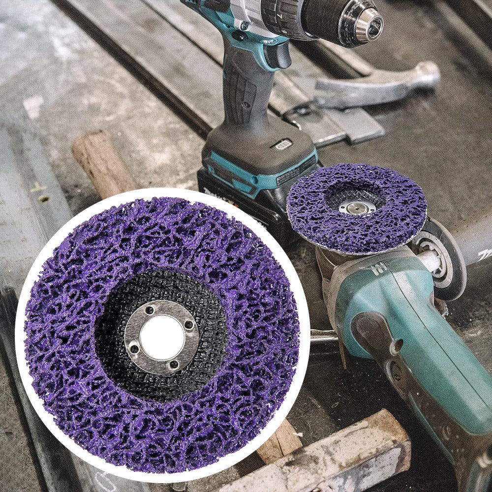 10 X 125mm x 22mm Poly Strip Disc Wheel | Paint & Rust Removal Clean Grinder