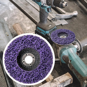 10 X 125mm x 22mm Poly Strip Disc Wheel | Paint & Rust Removal Clean Grinder