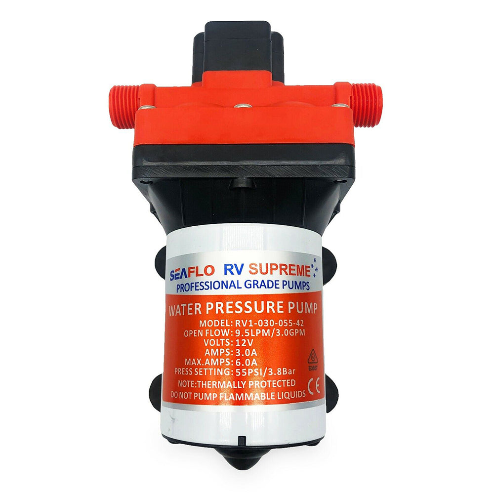 3 G/m RV Supreme 12V Water Pump | Caravan Motorhome Camper Trailer Boat | Seaflo