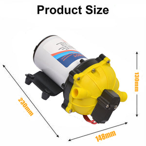 6.6GPM Washdown Pump Kit | 12V Wash Pump | Hose Nozzle | Caravan RV Marine Boat