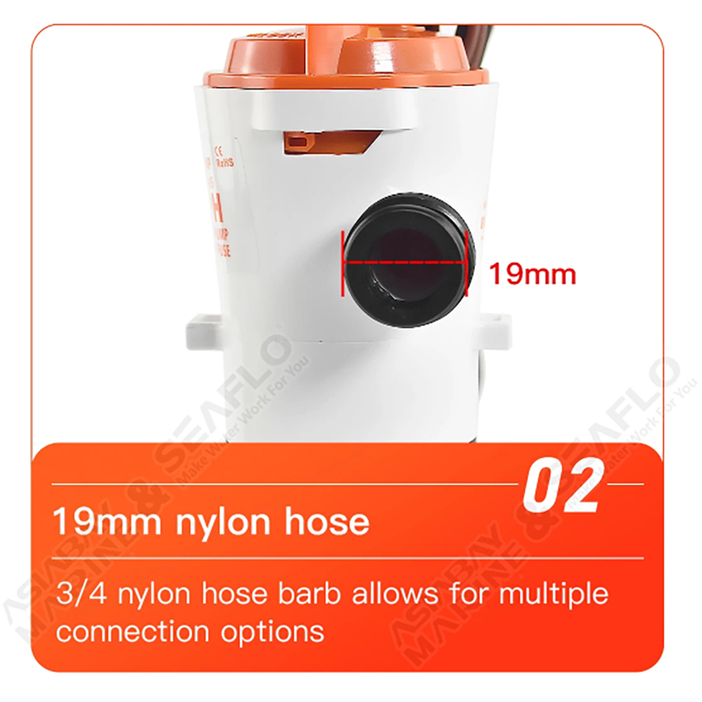 SEAFLO 12V 800GPH Livewell | Live Bait Tank Aerator | Bilge Pump Kit | Fishing | AU