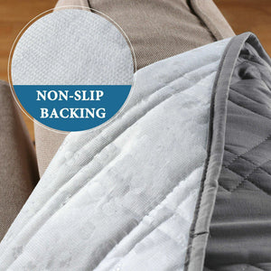 Black XL Recliner Waterproof Recliner Chair Cover | Non-Slip Strap Slip Cover | Recliner