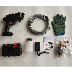 Electric Car Pressure Washer | Cordless Spray Gun | W/ 2 Battery | Water Cleaner Tool