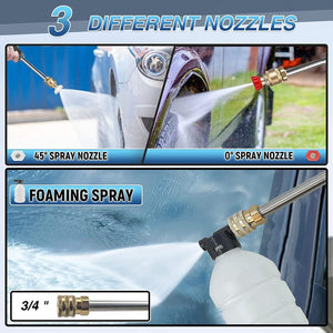 88V Cordless Electric High Pressure Washer | Water Spray Gun | Car Cleaner | 2 Battery