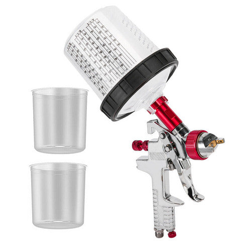 Air HVLP Spray Gun | Paint Gun | 600CC Gravity Feed Cup | 1.4mm | 1.7mm | 2mm Tip | AU Stock