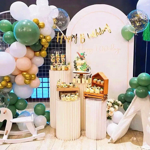 4 Hard Carboard Display Stand | Round Plinth Cylinder Pedestal | Wedding Flower