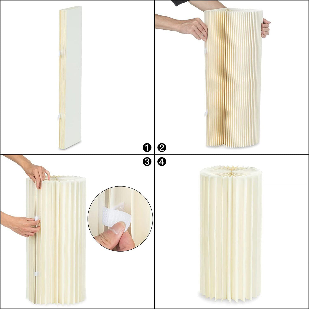 4 Hard Carboard Display Stand | Round Plinth Cylinder Pedestal | Wedding Flower