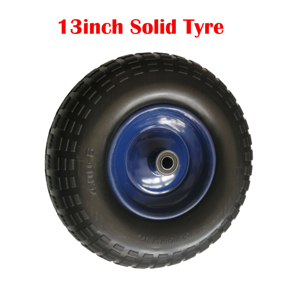 13inch Trolley Wheel | Solid Tyre Tire | Steel Rim | For Hand Trolley Cart