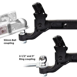 8 Ton Pintle Tow Hook | Receiver Arm Hitch Towing | Car Truck Heavy Duty Ball Combo