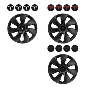 4PCS Wheel Cover Caps | 19Inch ABS Black Rim Hubcap | Hub Cap | For Tesla Model Y