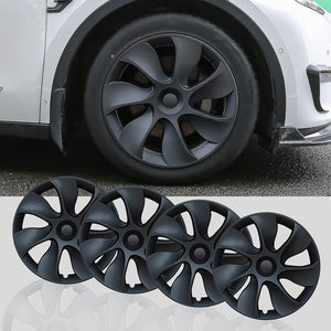 4PCS Wheel Cover Caps | 19Inch ABS Black Rim Hubcap | Hub Cap | For Tesla Model Y