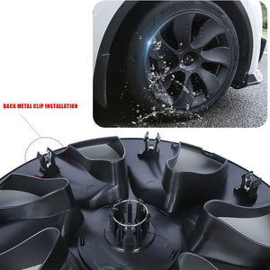 4PCS Wheel Cover Caps | 19Inch ABS Black Rim Hubcap | Hub Cap | For Tesla Model Y