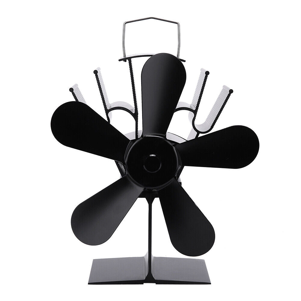 Wood Heater Fan | Eco Heat-Powered | Silent Operation | Self-Powered for Fireplace & Stove