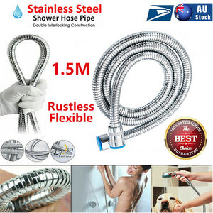 5 FT Handheld Shower Head Hose | 1.5m Bathroom | Stainless Steel Shower Water Tube