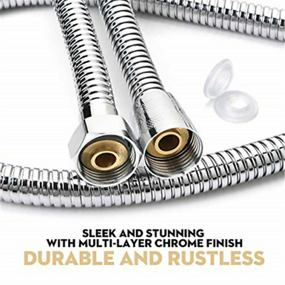 Shower Head Hose | 3M Stainless Steel | Bathroom Flexible Tube | Replacement Pipe | AU Standard