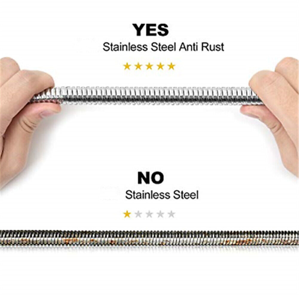 Shower Head Hose | 3M Stainless Steel | Bathroom Flexible Tube | Replacement Pipe | AU Standard