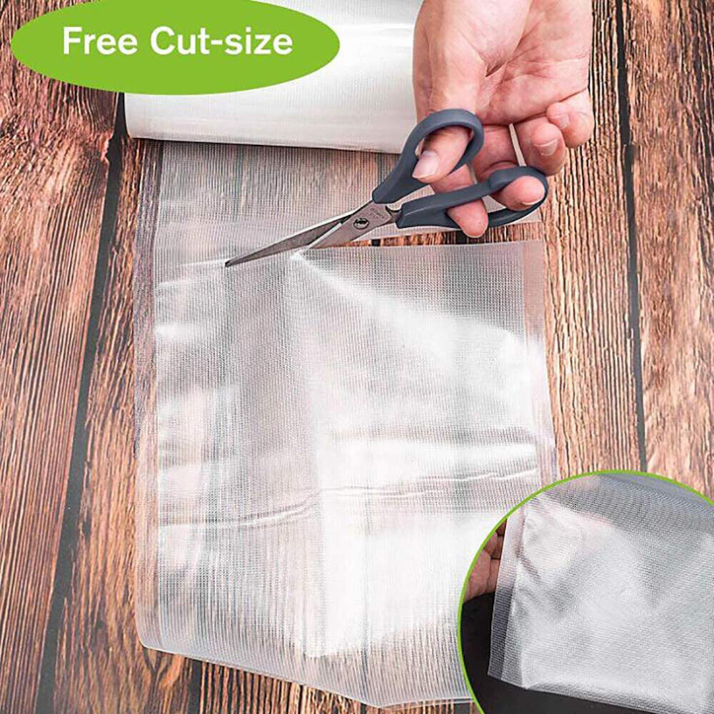 2ROLLS 20CM Vacuum Sealer Bags Rolls | Vacuum Food Saver | Storage Seal | 6M