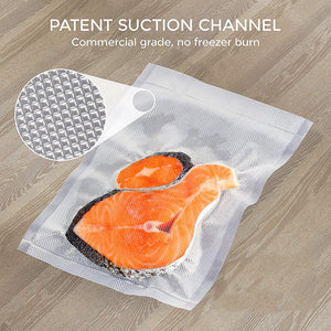 2ROLLS 20CM Vacuum Sealer Bags Rolls | Vacuum Food Saver | Storage Seal | 6M