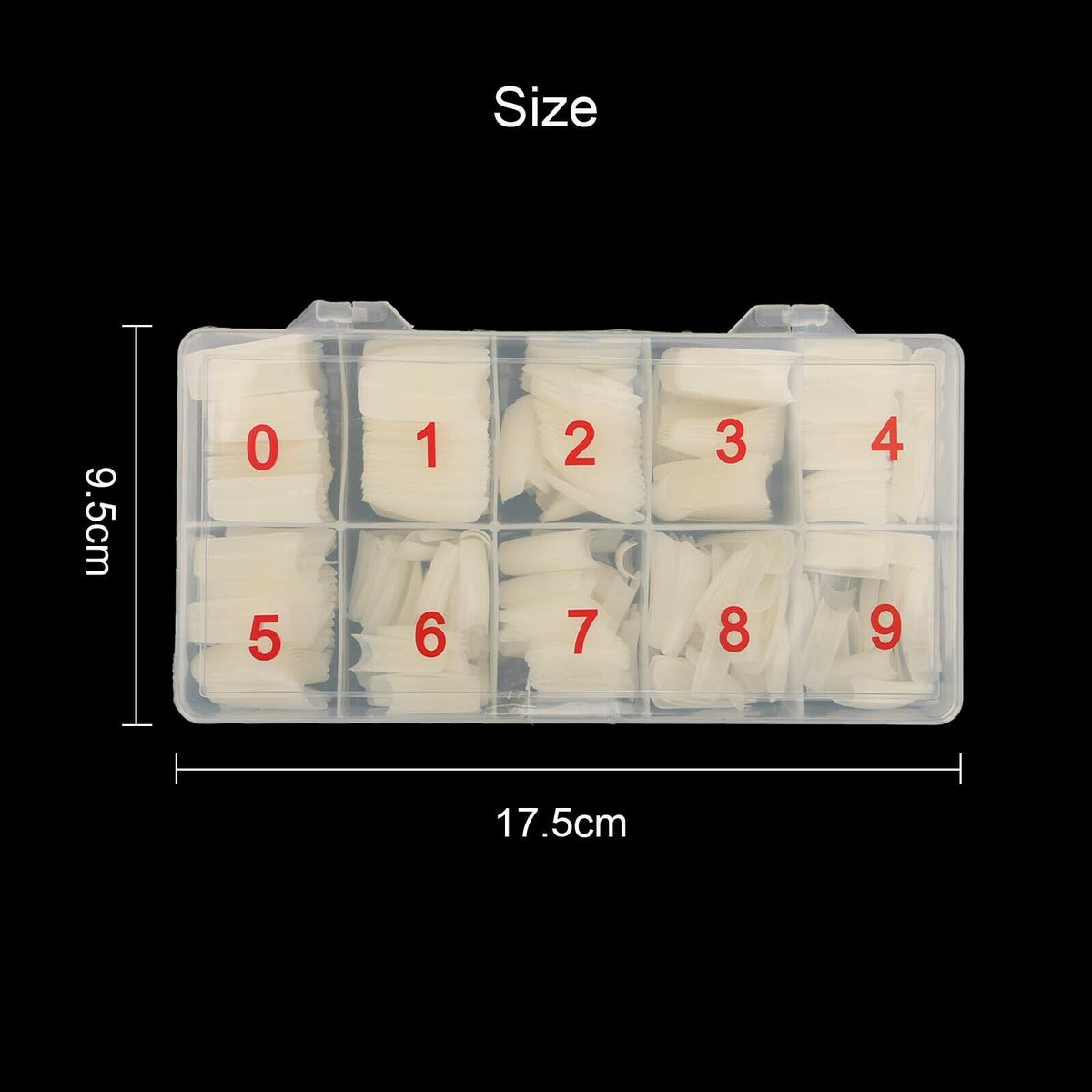 500Pcs Fake French Nail Tips | White Clear | Stiletto | False Gel Pointy Art | Acrylic