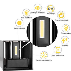 LED Wall Light Cube | 12W | Waterproof | Outdoor/Indoor | Cool