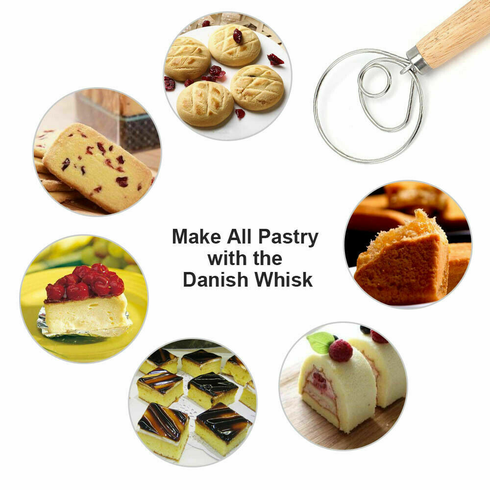 Large Wire Whisk | 13" | Stainless Steel | Dough & Bread Mixing Tool