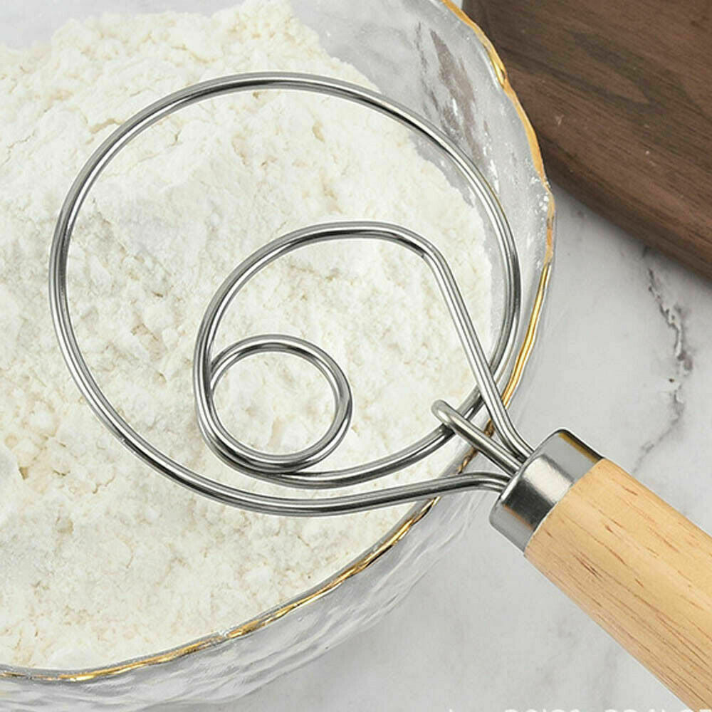 Large Wire Whisk | 13" | Stainless Steel | Dough & Bread Mixing Tool