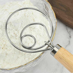 Large Wire Whisk | 13" | Stainless Steel | Dough & Bread Mixing Tool
